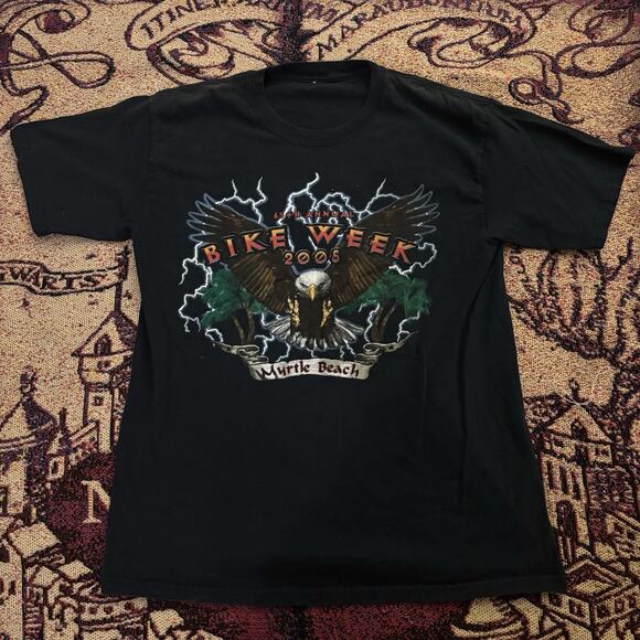 Unbranded Other - Vintage Bike Week 2005 Shirt Black Size Large Biker Motorcycle
